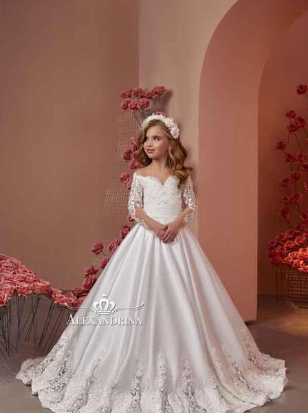 عکس لباس عروس دخترانه رنگی رنگی
