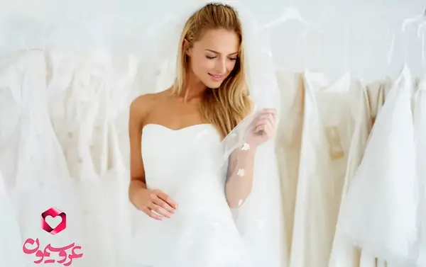 عکس از لباس عروس دکلته
