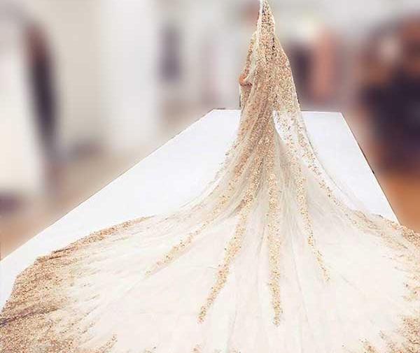 عکس لباس عروس رنگین کمانی