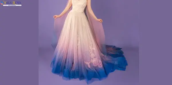 عکس لباس عروس رنگین کمانی