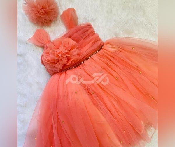 عکس لباس عروس دنباله دار بچه گانه