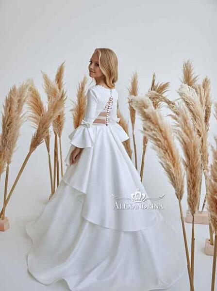 عکس لباس عروس دنباله دار بچه گانه