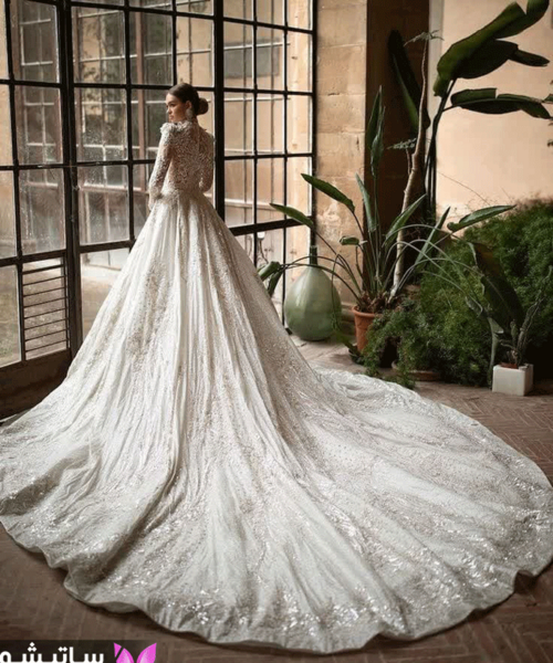 عکس لباس عروس دنباله دار بچه گانه