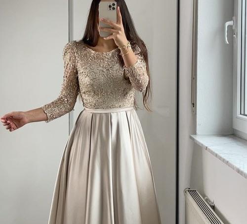 عکس لباس عروس حریر دنباله دار