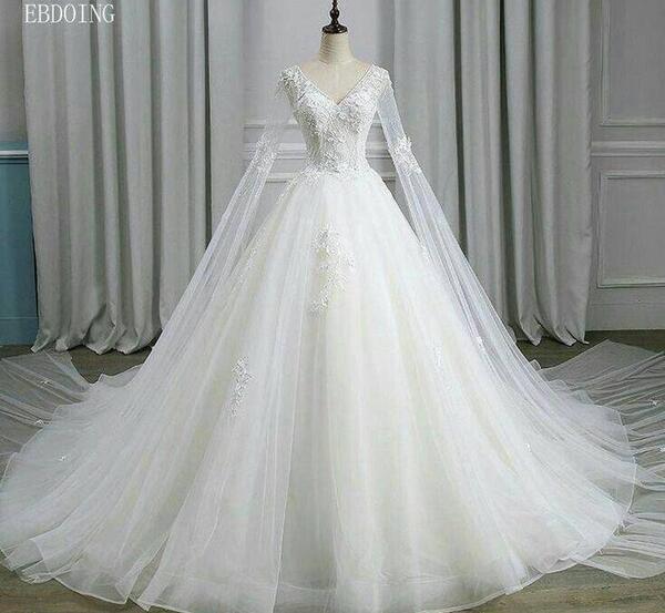 عکس لباس عروس پرنسسی دنباله دار