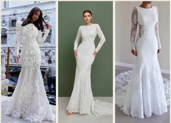عکس مدل لباس عروس دکلته