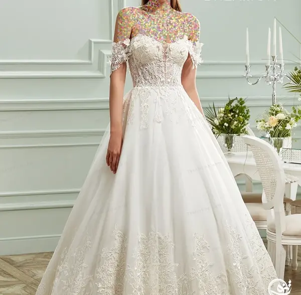 عکس مدل لباس عروس دکلته