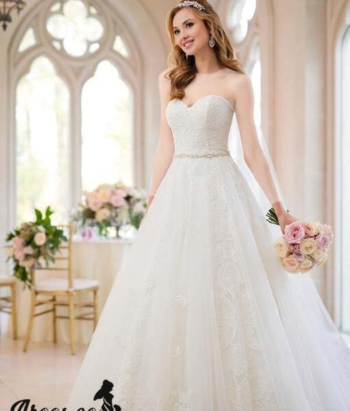 عکس مدل لباس عروس دکلته