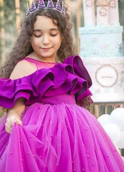 عکس لباس عروس بلند بچه گانه