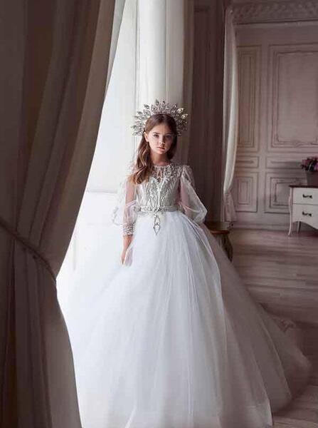 عکس لباس عروس بلند بچه گانه