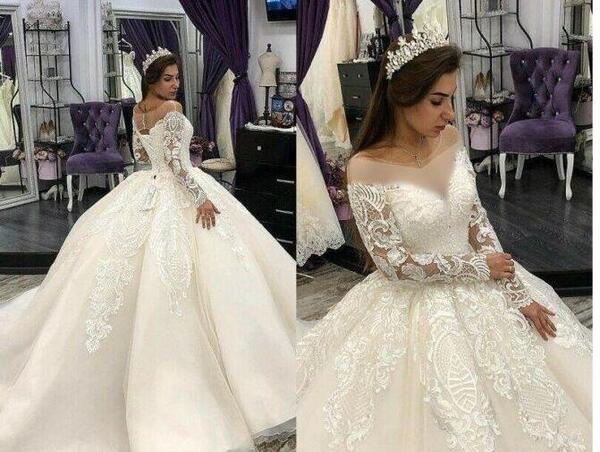 عکس لباس عروس بلند دنباله دار