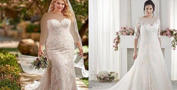 عکس لباس عروس برای افراد چاق
