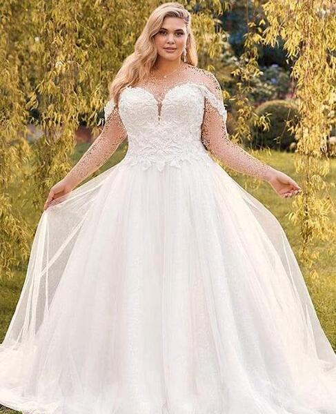 عکس لباس عروس برای افراد چاق