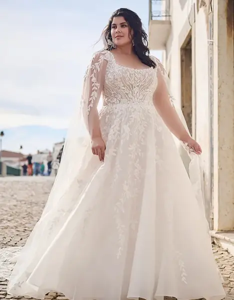 عکس لباس عروس برای عروس چاق