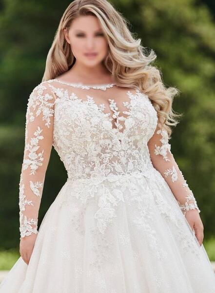 عکس لباس عروس برای عروس چاق