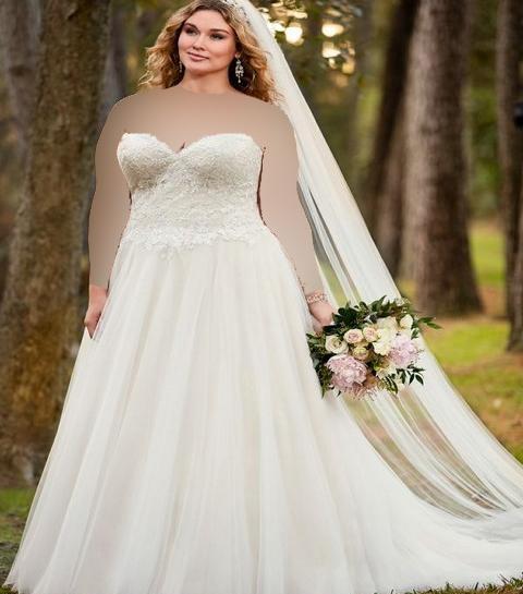 عکس لباس عروس برای عروس چاق