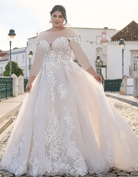 عکس لباس عروس برای عروس چاق