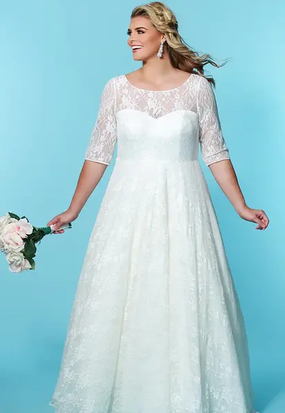عکس لباس عروس برای عروس چاق