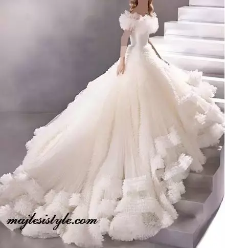 عکس لباس عروس بلند زنانه