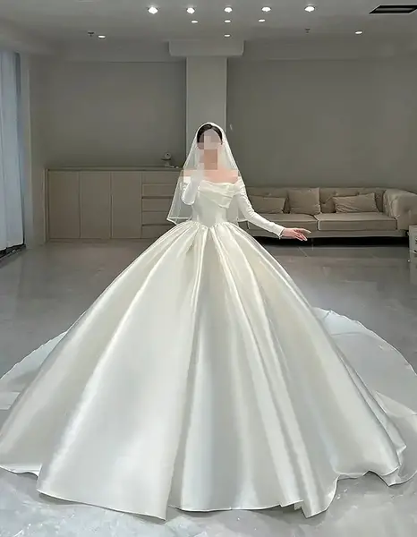 عکس لباس عروس پف دار سفید