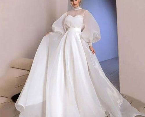 عکس لباس عروس پف دار سفید