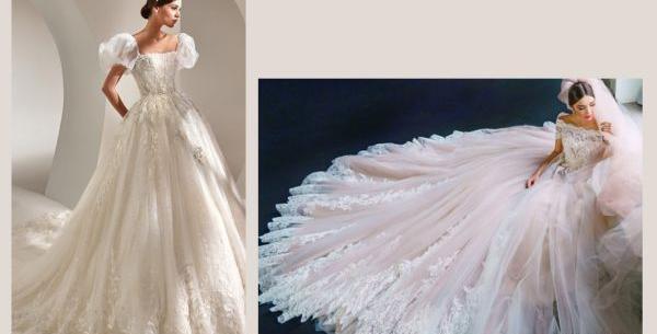 عکس لباس عروس پف دار سفید