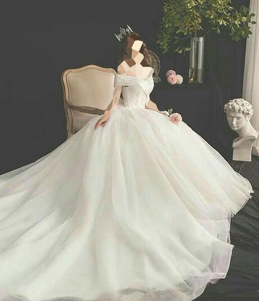 عکس لباس عروس پف دار پرنسسی جدید