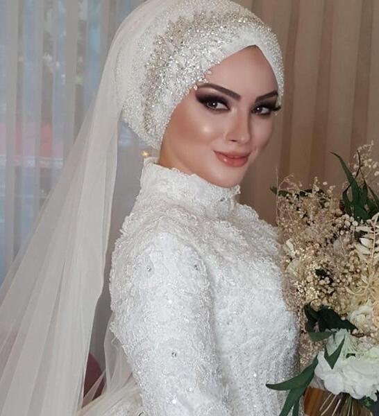 عکس لباس عروس پوشیده شیک