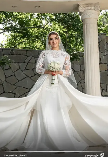 عکس لباس عروس کاملا پوشیده