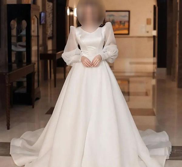عکس لباس عروس نیمه پوشیده