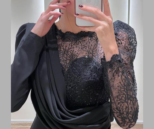 عکس لباس عروس رنگ طوسی