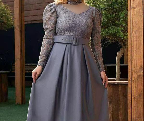 عکس لباس عروس رنگ طوسی