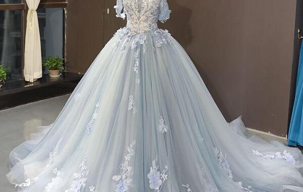 عکس لباس عروس رنگ طوسی