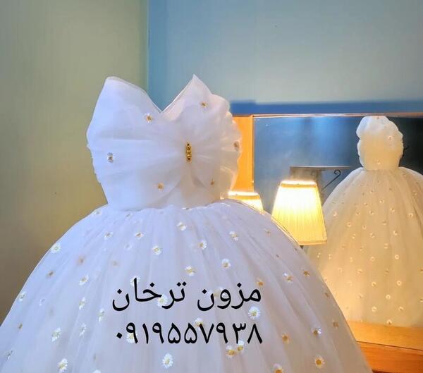 عکس لباس عروس پفی بچه گانه