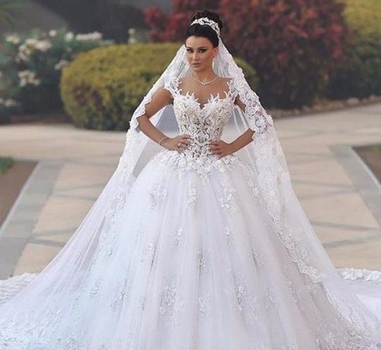 عکس لباس عروس پف دار پرنسسی دخترانه