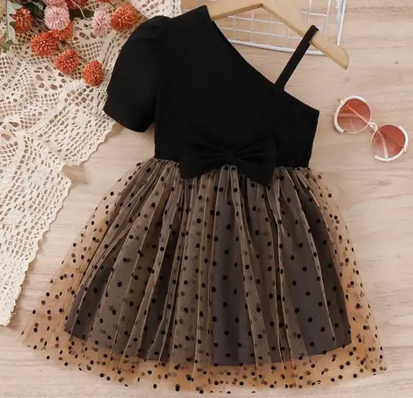 عکس لباس عروس بچه گانه مشکی