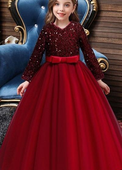 عکس لباس عروس بچه گانه قرمز