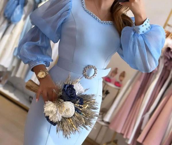 عکس لباس عروس رنگ آبی