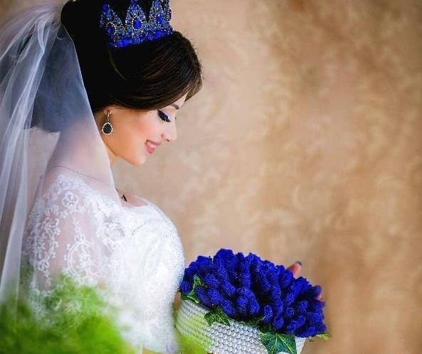 عکس لباس عروس رنگ آبی