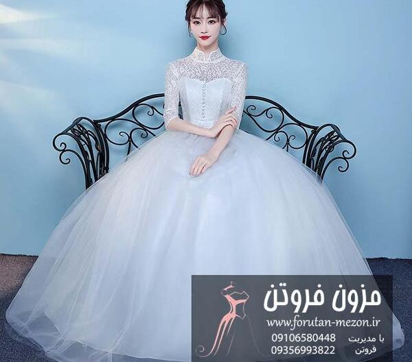 عکس از لباس عروس ابی