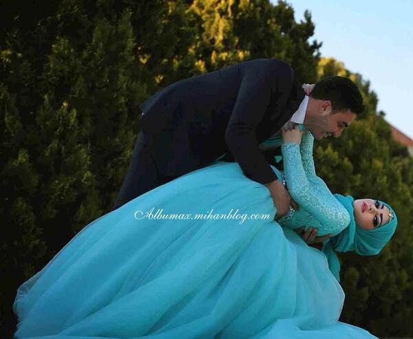 عکس از لباس عروس ابی