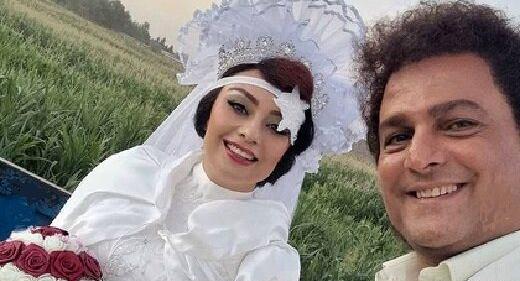 عکس از لباس عروس ابی