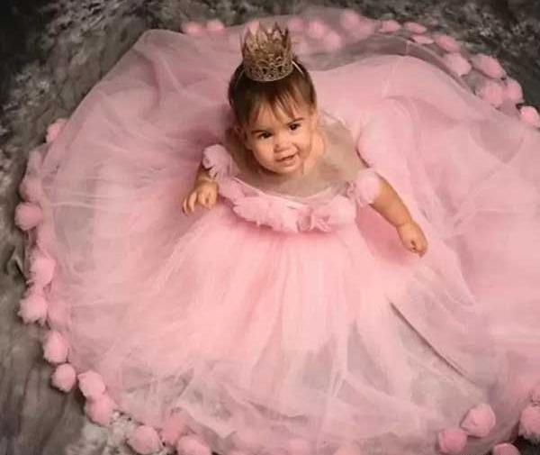 عکس لباس عروسکی صورتی