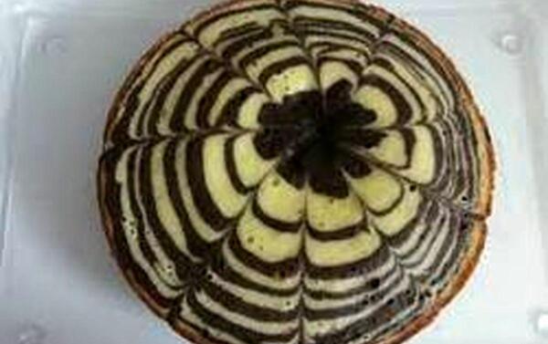عکس کیک زبرا خانگی