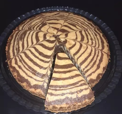 عکس کیک زبرا خانگی