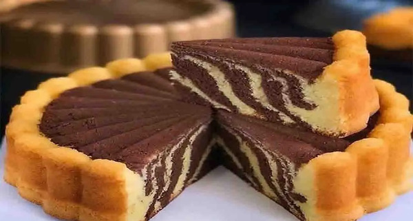 عکس کیک زبرا خانگی