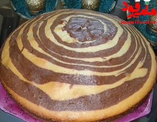 عکس کیک زبرا خانگی