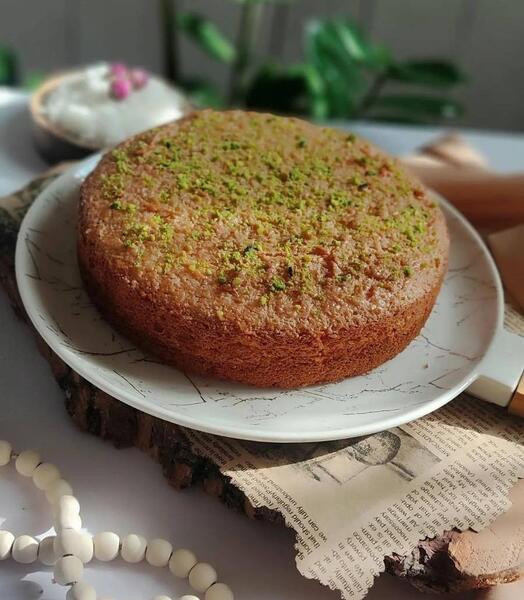 عکس تزیین کیک ساده خانگی