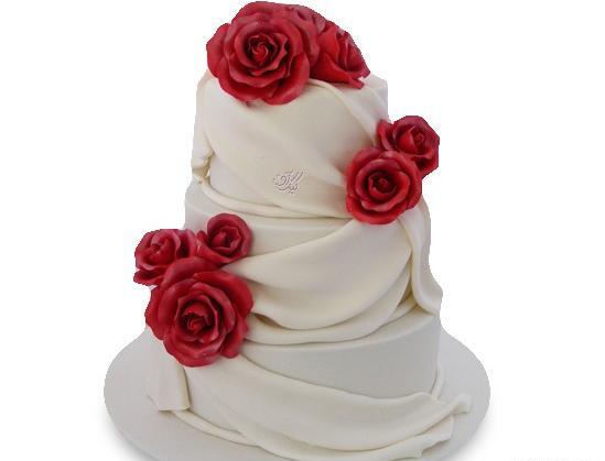 عکس کیک سه طبقه عروسی