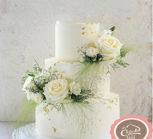 عکس کیک سه طبقه عروسی
